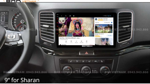 Màn hình DVD Android xe Volkswagen Sharan 2010 - nay | Gotech GT8 